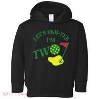 Let's Par I'm Two Golf 2nd Birthday Toddler Hoodie thumb 0