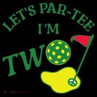 Let's Par I'm Two Golf 2nd Birthday Toddler Hoodie thumb 2