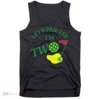 Let's Par I'm Two Golf 2nd Birthday Tank Top thumb 0