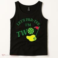 Let's Par I'm Two Golf 2nd Birthday Tank Top thumb 2