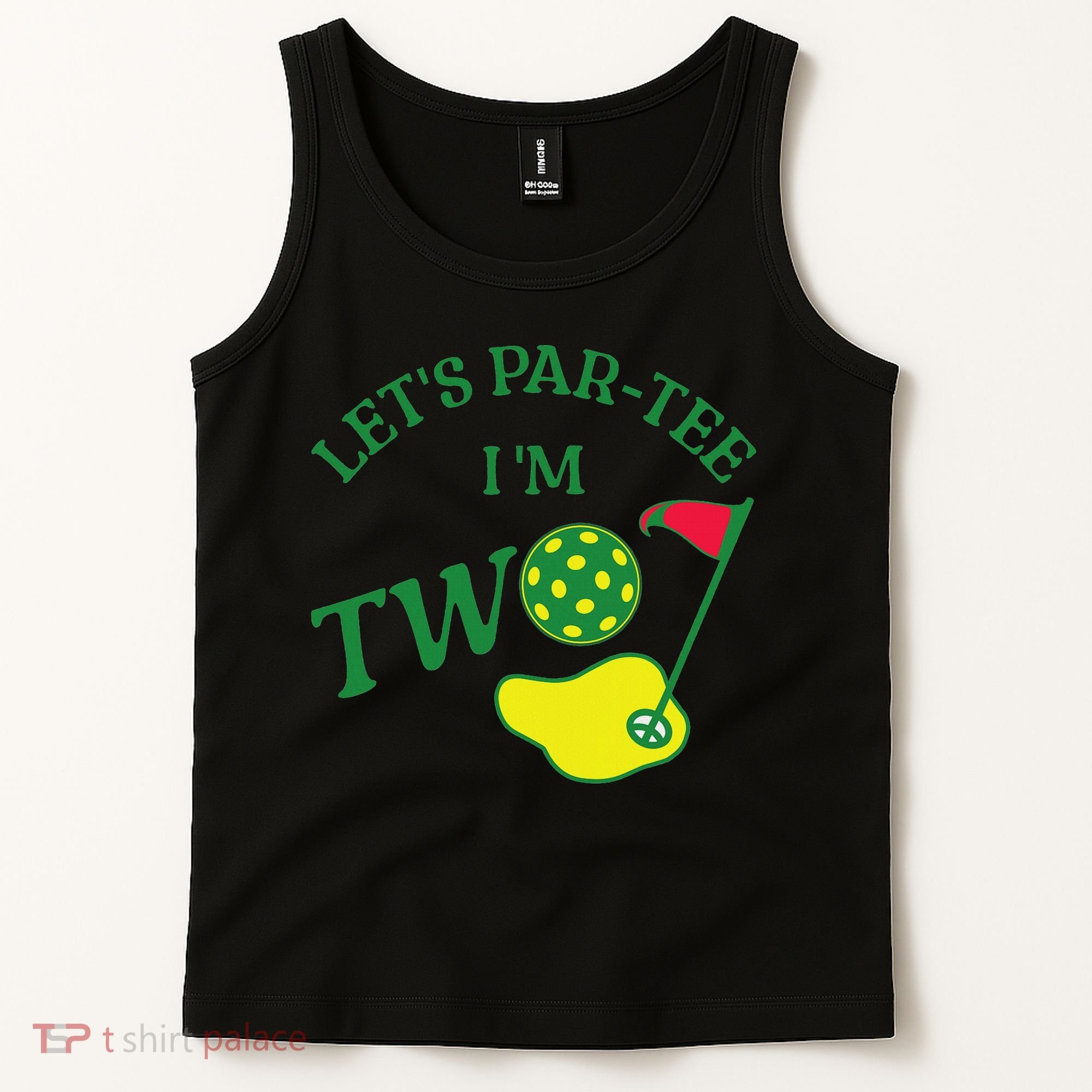 Let's Par I'm Two Golf 2nd Birthday Tank Top