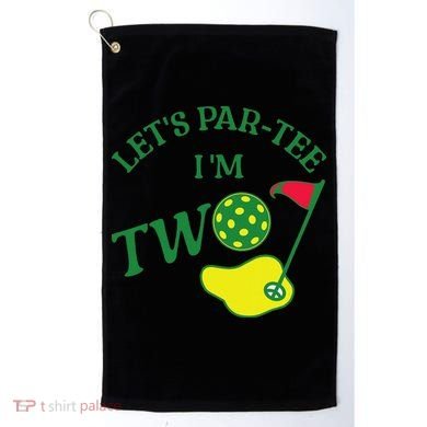 Let's Par I'm Two Golf 2nd Birthday Golf Towel