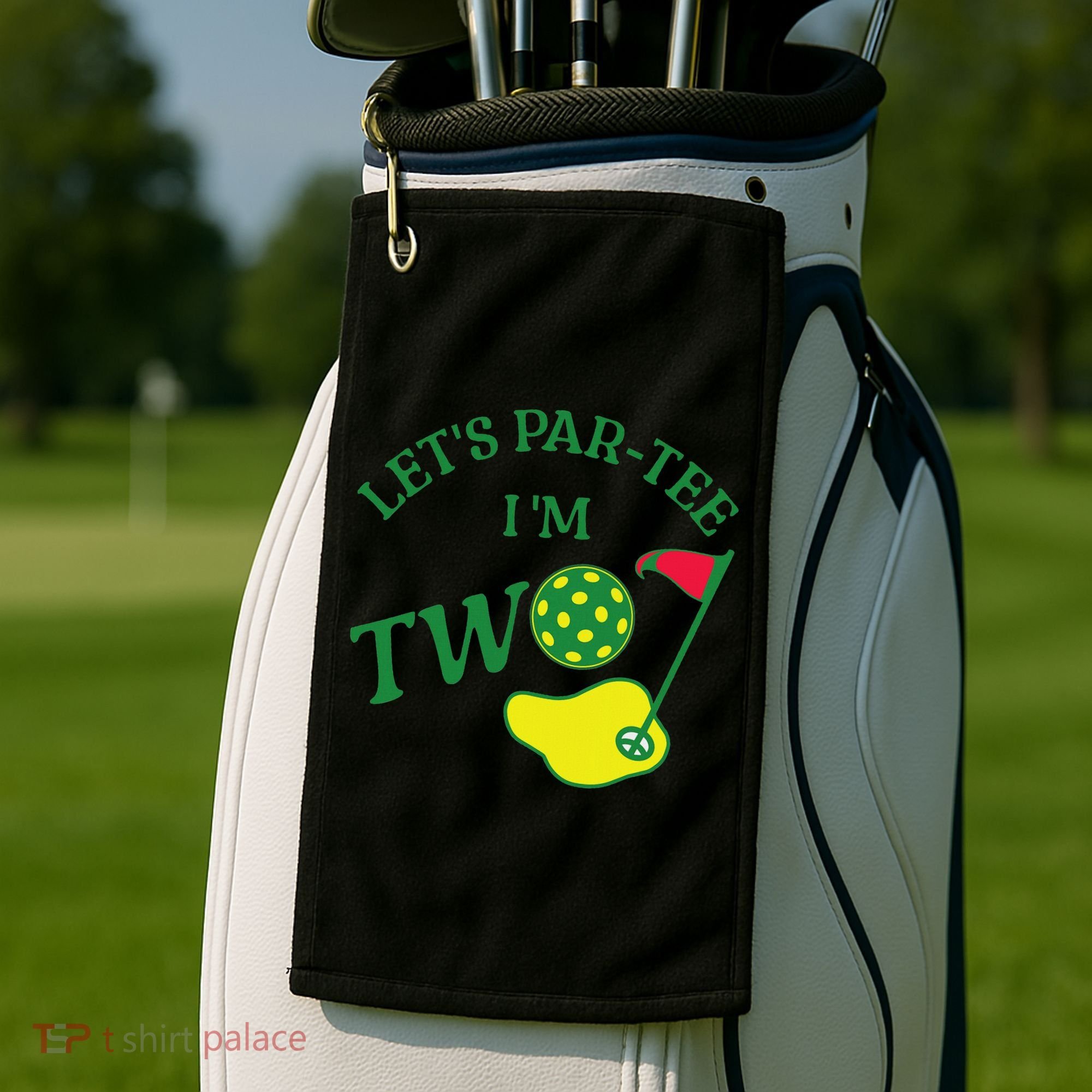 Let's Par I'm Two Golf 2nd Birthday Golf Towel