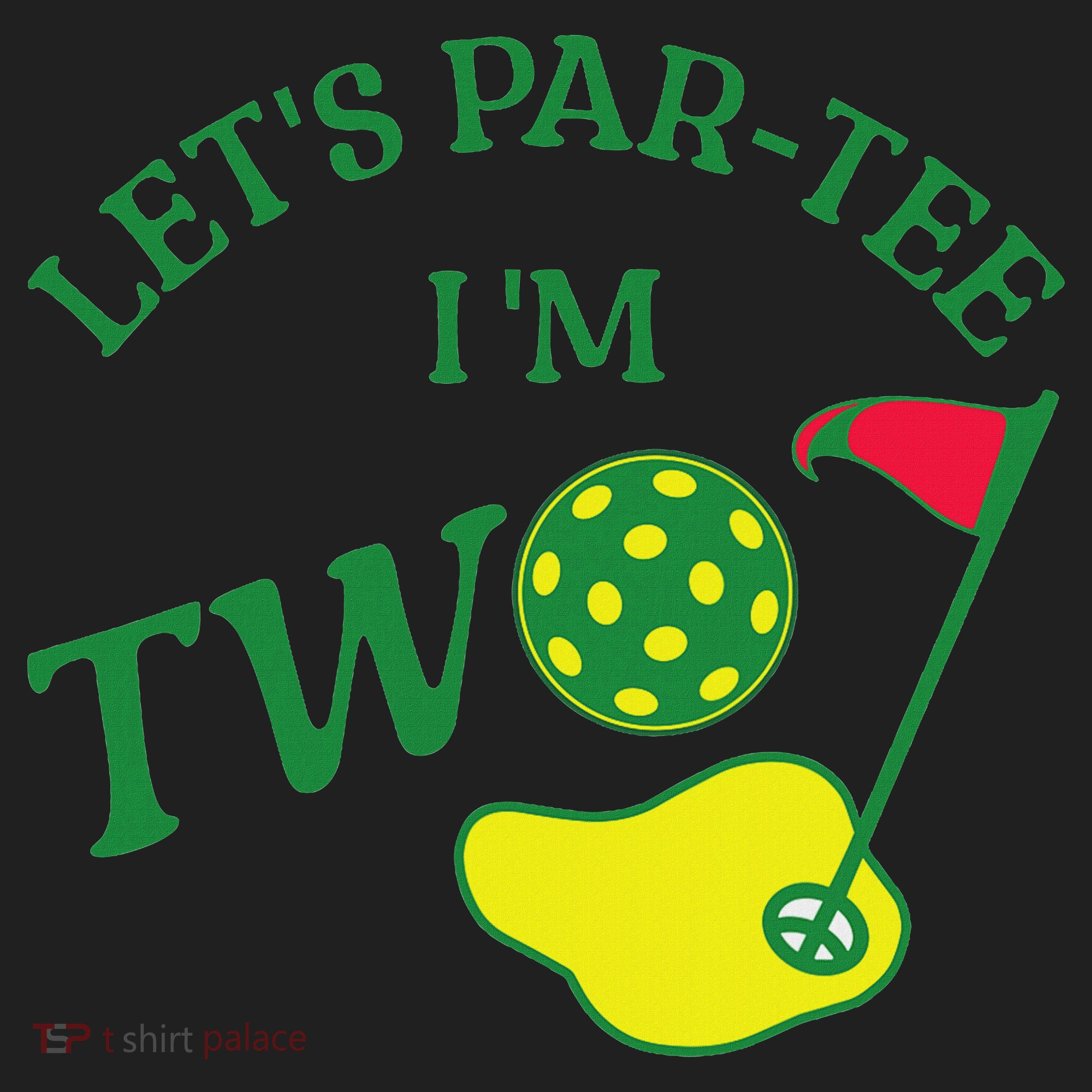 Let's Par I'm Two Golf 2nd Birthday Golf Towel