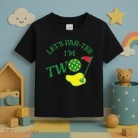 Let's Par I'm Two Golf 2nd Birthday Toddler T-Shirt thumb 3