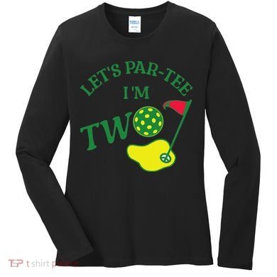 Let's Par I'm Two Golf 2nd Birthday Women's Long Sleeve Shirt