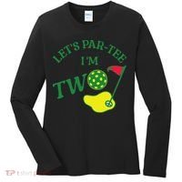 Let's Par I'm Two Golf 2nd Birthday Women's Long Sleeve Shirt thumb 0