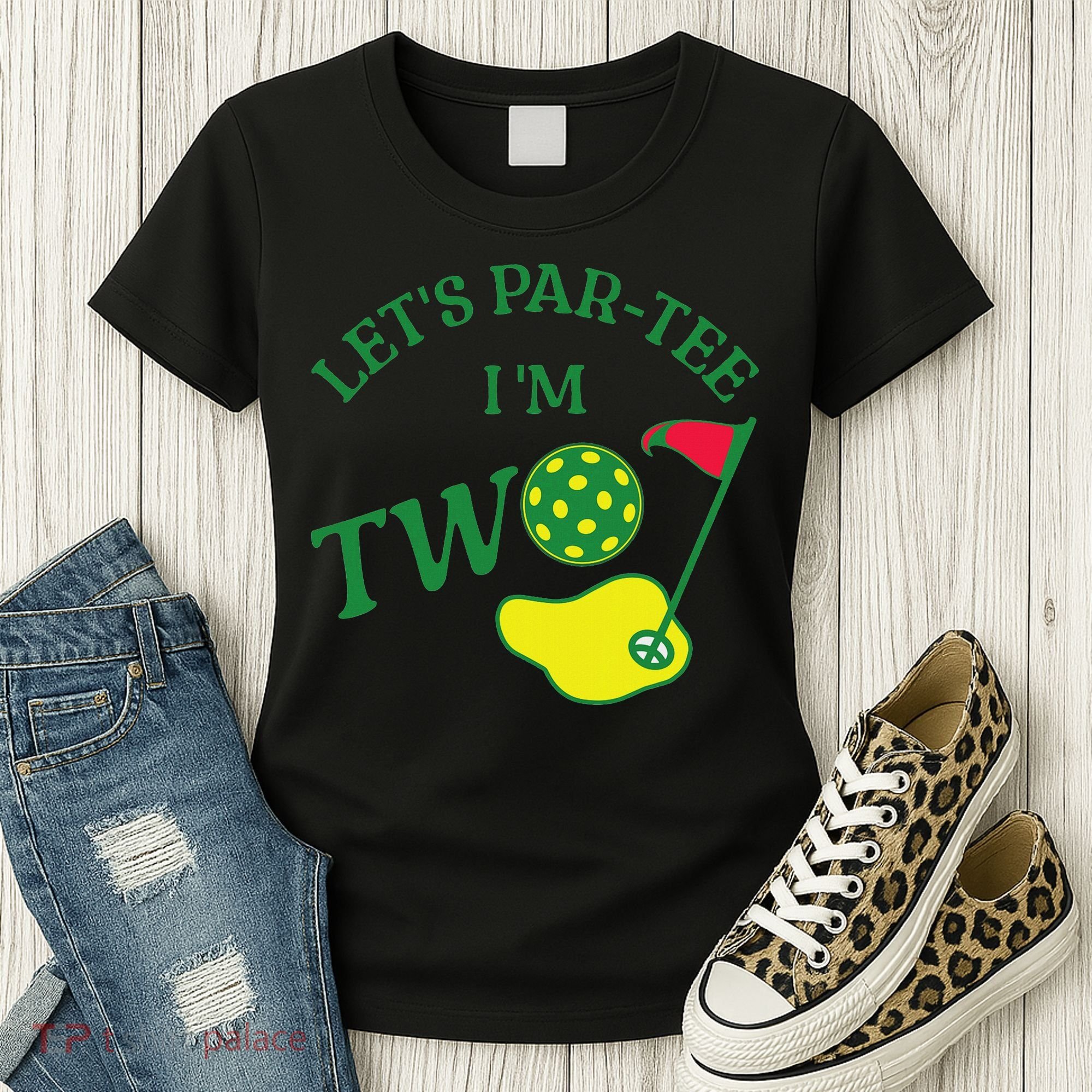 Let's Par I'm Two Golf 2nd Birthday Women's T-Shirt