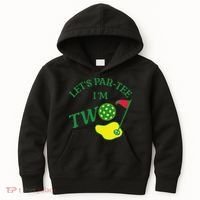 Let's Par I'm Two Golf 2nd Birthday Kids Hoodie thumb 0