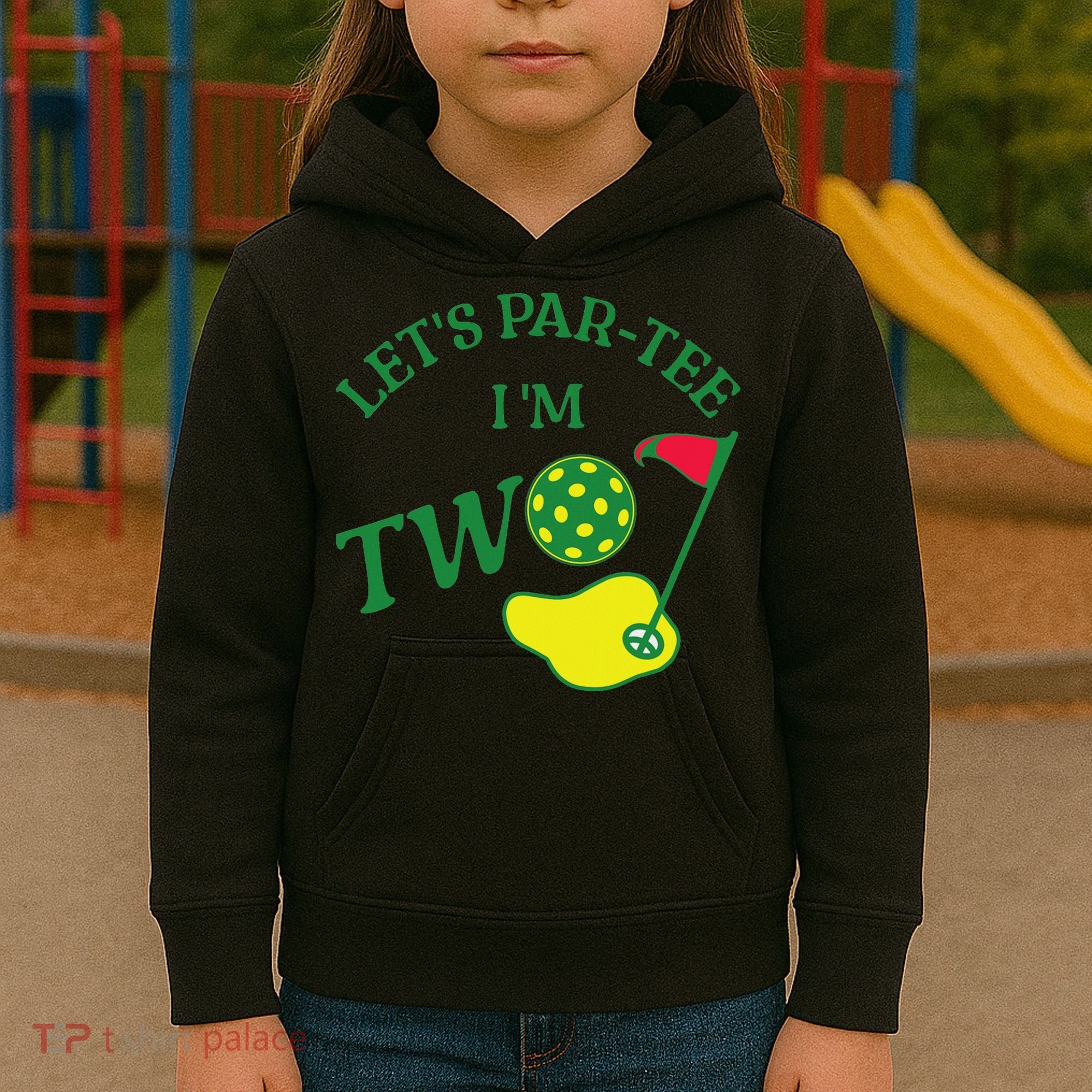 Let's Par I'm Two Golf 2nd Birthday Kids Hoodie
