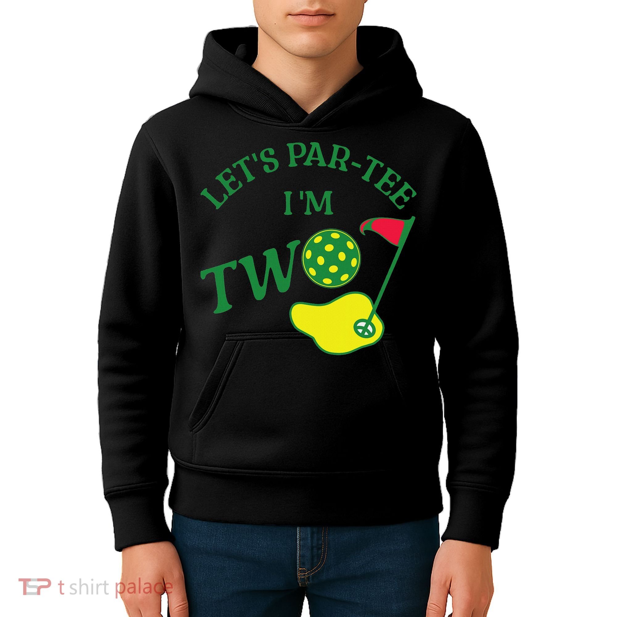 Let's Par I'm Two Golf 2nd Birthday Kids Hoodie