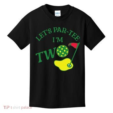 Let's Par I'm Two Golf 2nd Birthday Kids T-Shirt