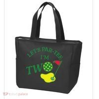 Let's Par I'm Two Golf 2nd Birthday Tote Bag thumb 3