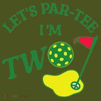 Let's Par I'm Two Golf 2nd Birthday The Baniff Cuffed Pom Beanie thumb 2