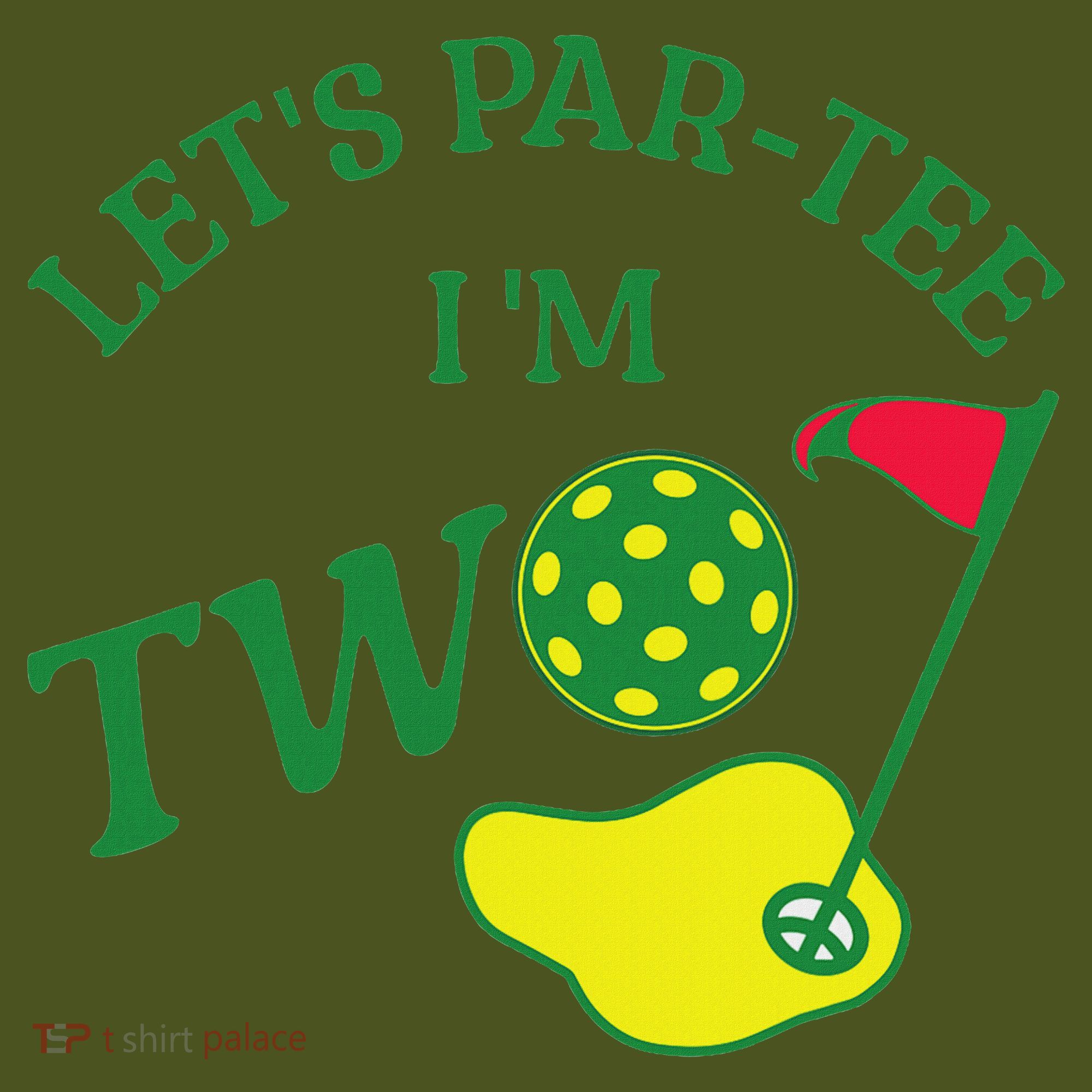 Let's Par I'm Two Golf 2nd Birthday The Baniff Cuffed Pom Beanie