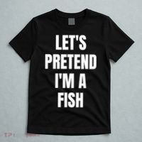 LetS Pretend IM A Fish Funny Halloween T-Shirt thumb 5