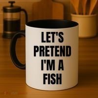 LetS Pretend IM A Fish Funny Halloween Coffee Mug thumb 4