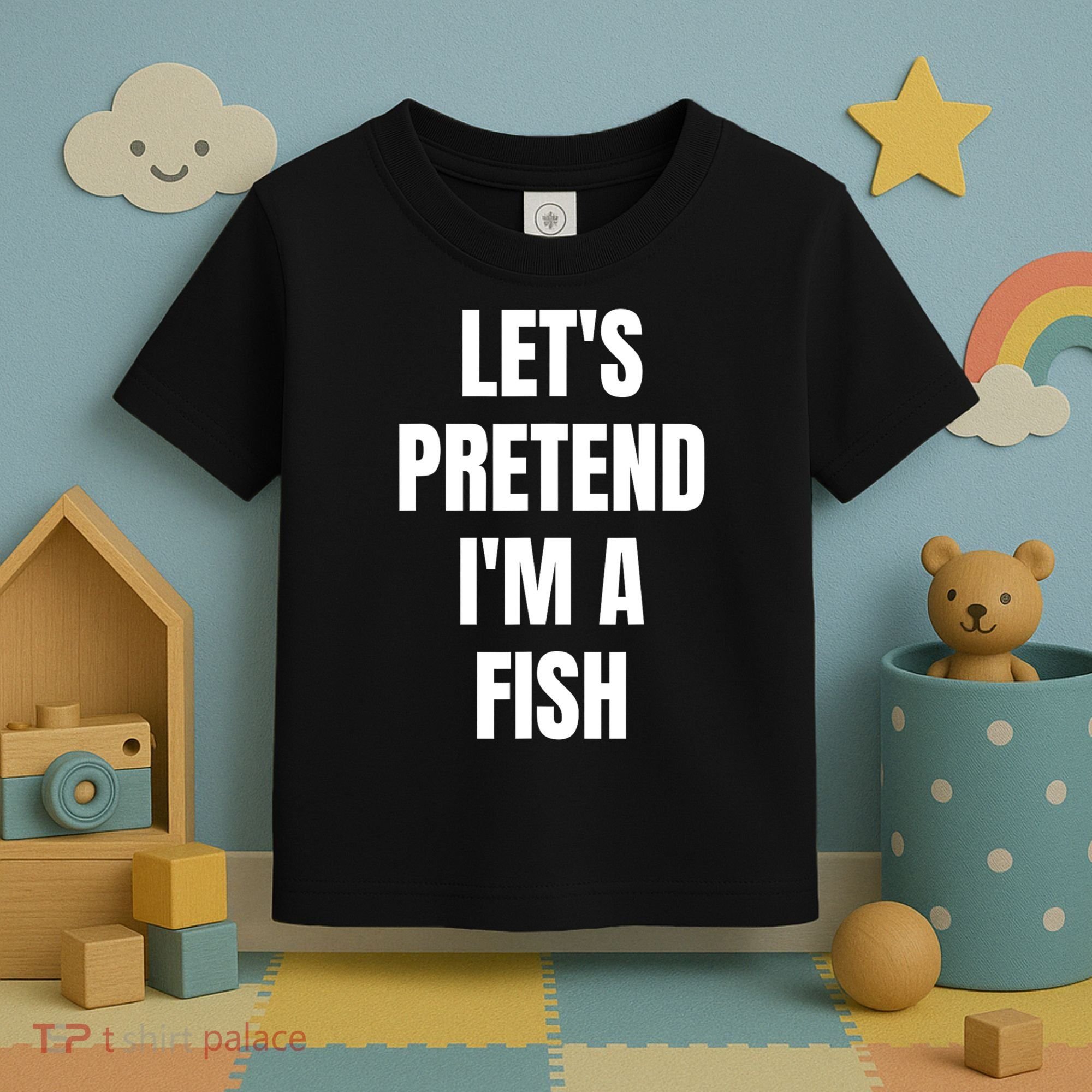 LetS Pretend IM A Fish Funny Halloween Toddler T-Shirt