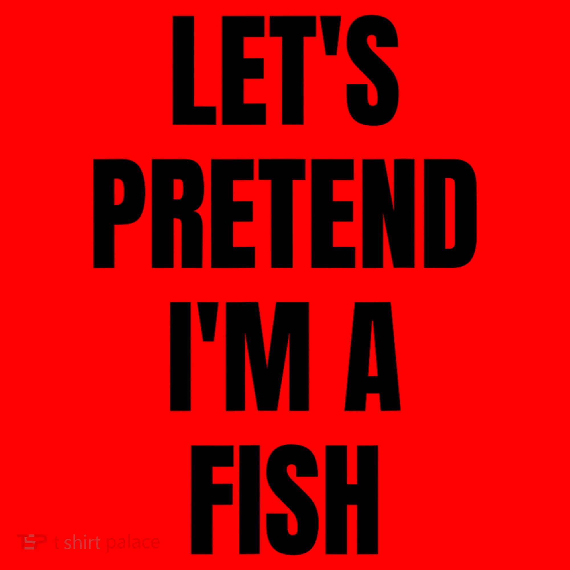 LetS Pretend IM A Fish Funny Halloween Santa Hat