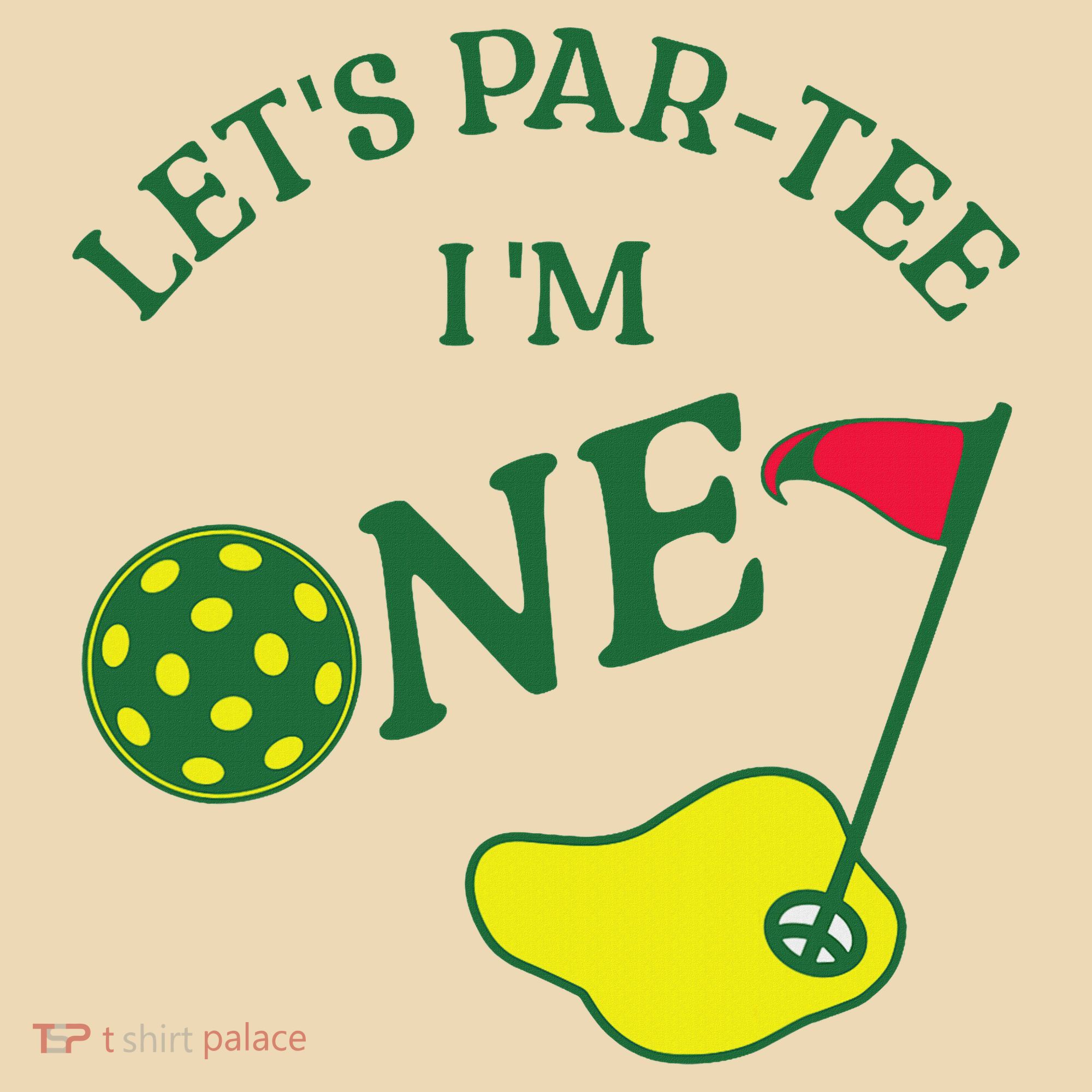 Let's Par I'm One Golf 1st Birthday Tote Bag