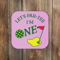 Let's Par I'm One Golf 1st Birthday Coaster thumb 0