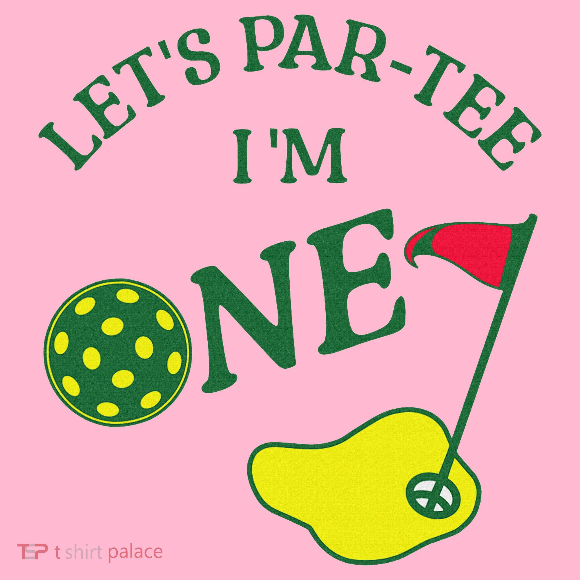 Let's Par I'm One Golf 1st Birthday Coaster