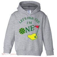 Let's Par I'm One Golf 1st Birthday Toddler Hoodie thumb 0