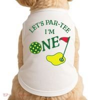 Let's Par I'm One Golf 1st Birthday Doggie Tank thumb 0