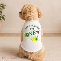 Let's Par I'm One Golf 1st Birthday Doggie Tank thumb 2