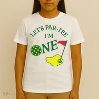 Let's Par I'm One Golf 1st Birthday T-Shirt thumb 4