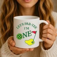 Let's Par I'm One Golf 1st Birthday Coffee Mug thumb 3