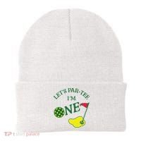 Let's Par I'm One Golf 1st Birthday Beanie thumb 0