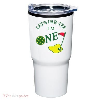 Let's Par I'm One Golf 1st Birthday Tumbler