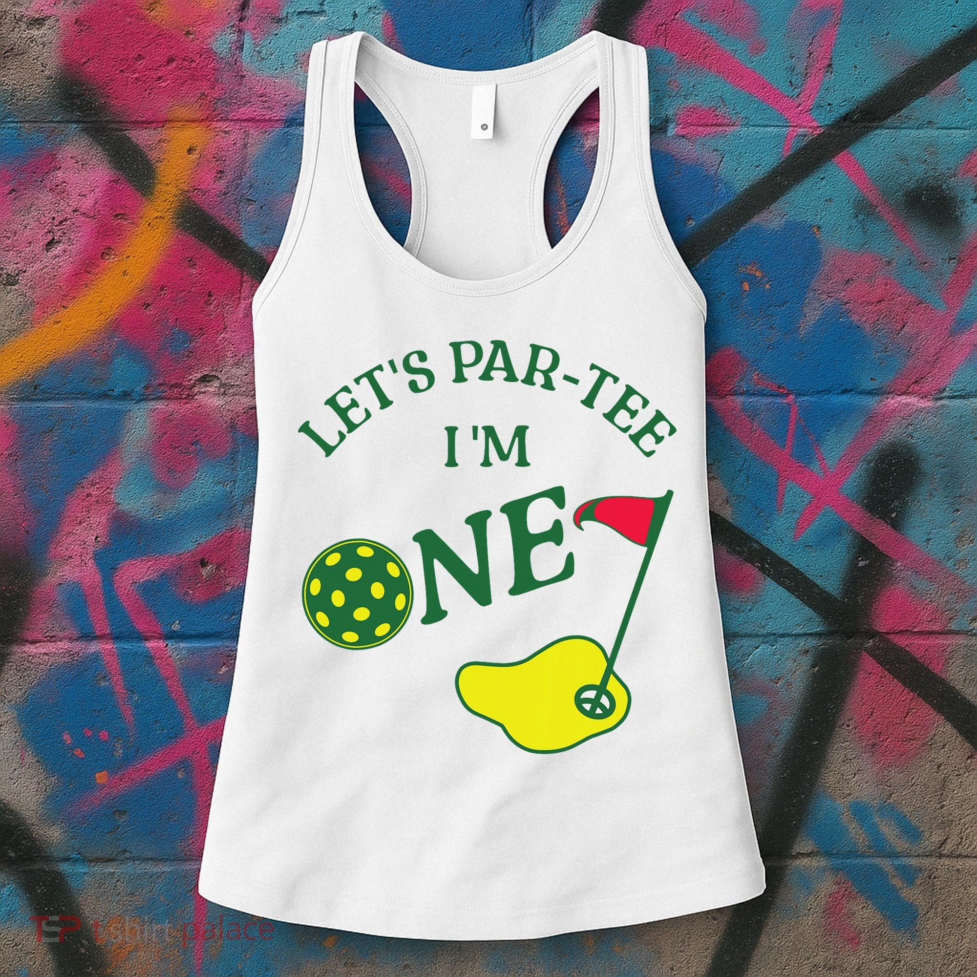 Let's Par I'm One Golf 1st Birthday Women's Tank Top