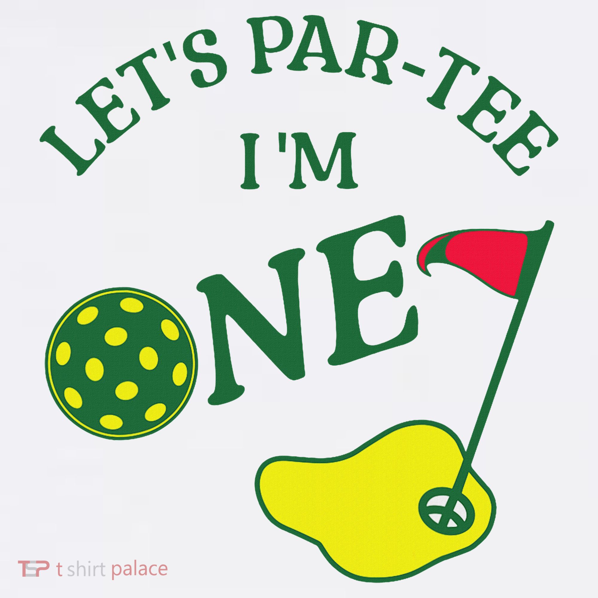 Let's Par I'm One Golf 1st Birthday Baby Bodysuit