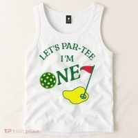 Let's Par I'm One Golf 1st Birthday Tank Top thumb 2