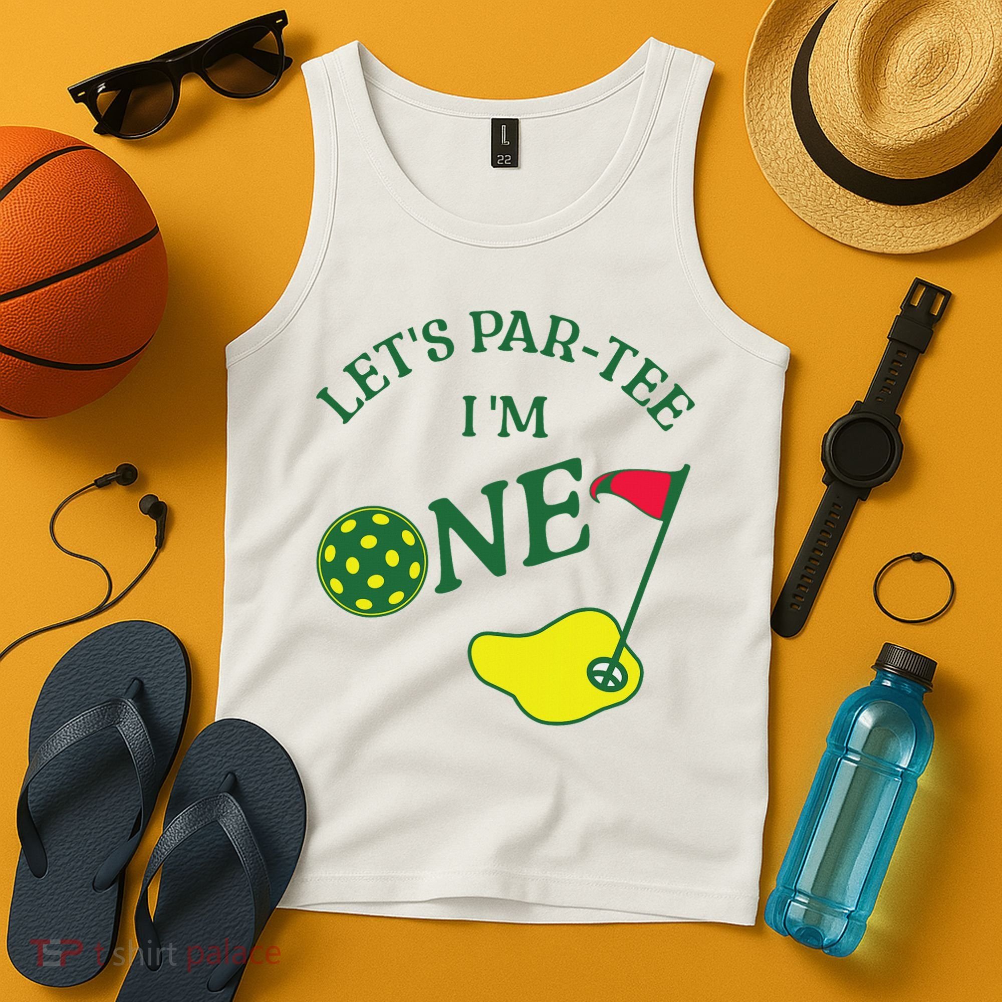 Let's Par I'm One Golf 1st Birthday Tank Top