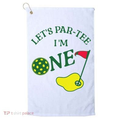 Let's Par I'm One Golf 1st Birthday Golf Towel