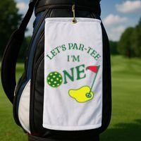 Let's Par I'm One Golf 1st Birthday Golf Towel thumb 2