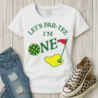 Let's Par I'm One Golf 1st Birthday Women's T-Shirt thumb 3