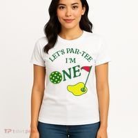 Let's Par I'm One Golf 1st Birthday Women's T-Shirt thumb 4