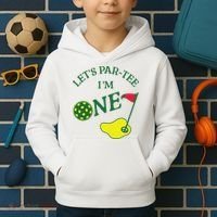 Let's Par I'm One Golf 1st Birthday Kids Hoodie thumb 2