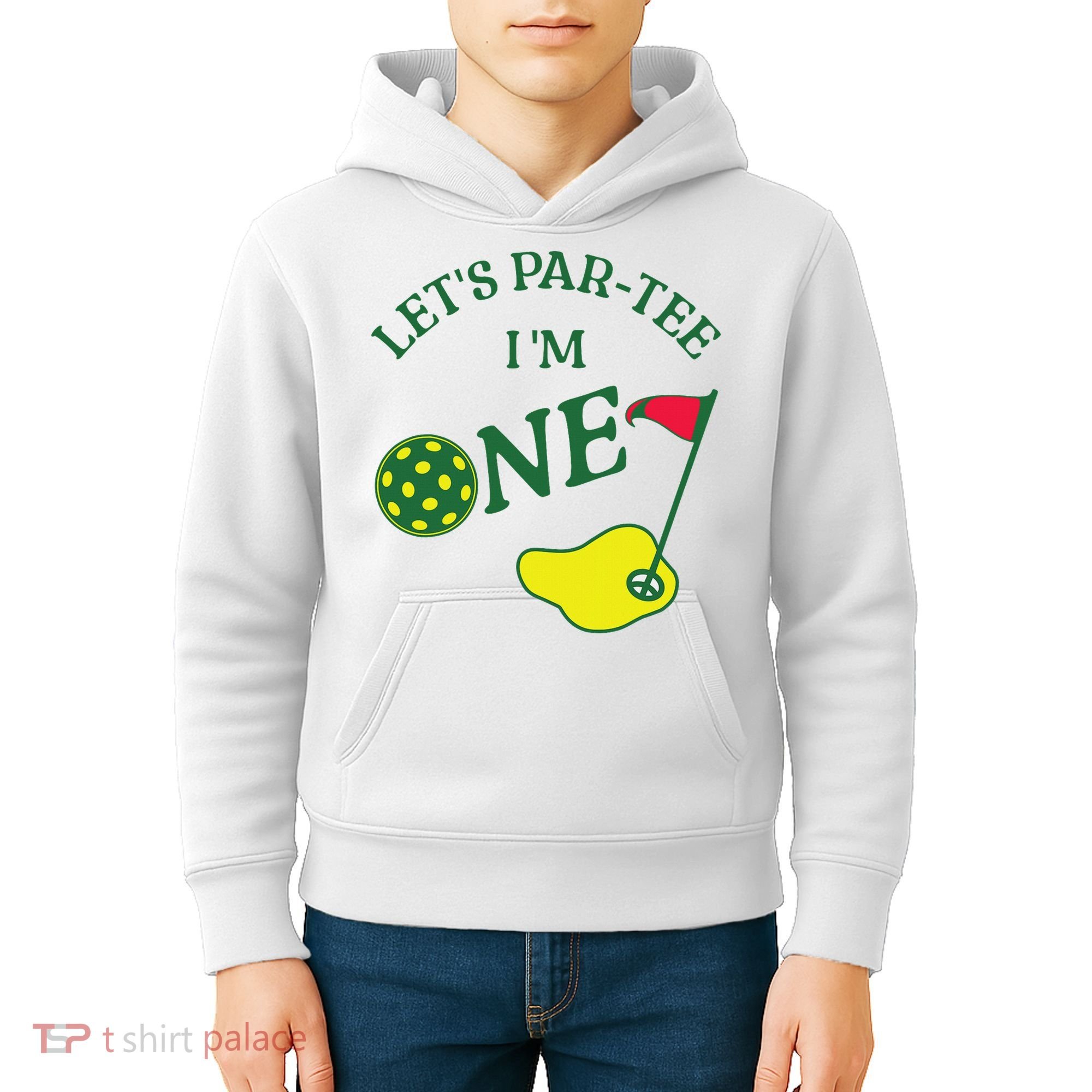 Let's Par I'm One Golf 1st Birthday Kids Hoodie