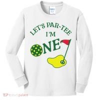 Let's Par I'm One Golf 1st Birthday Kids Long Sleeve Shirt thumb 0