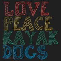 Love Peace Kayak Dogs Kayaking For Kayaker Whitewater Cute Gift Hat thumb 2