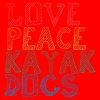 Love Peace Kayak Dogs Kayaking For Kayaker Whitewater Cute Gift Santa Hat thumb 1