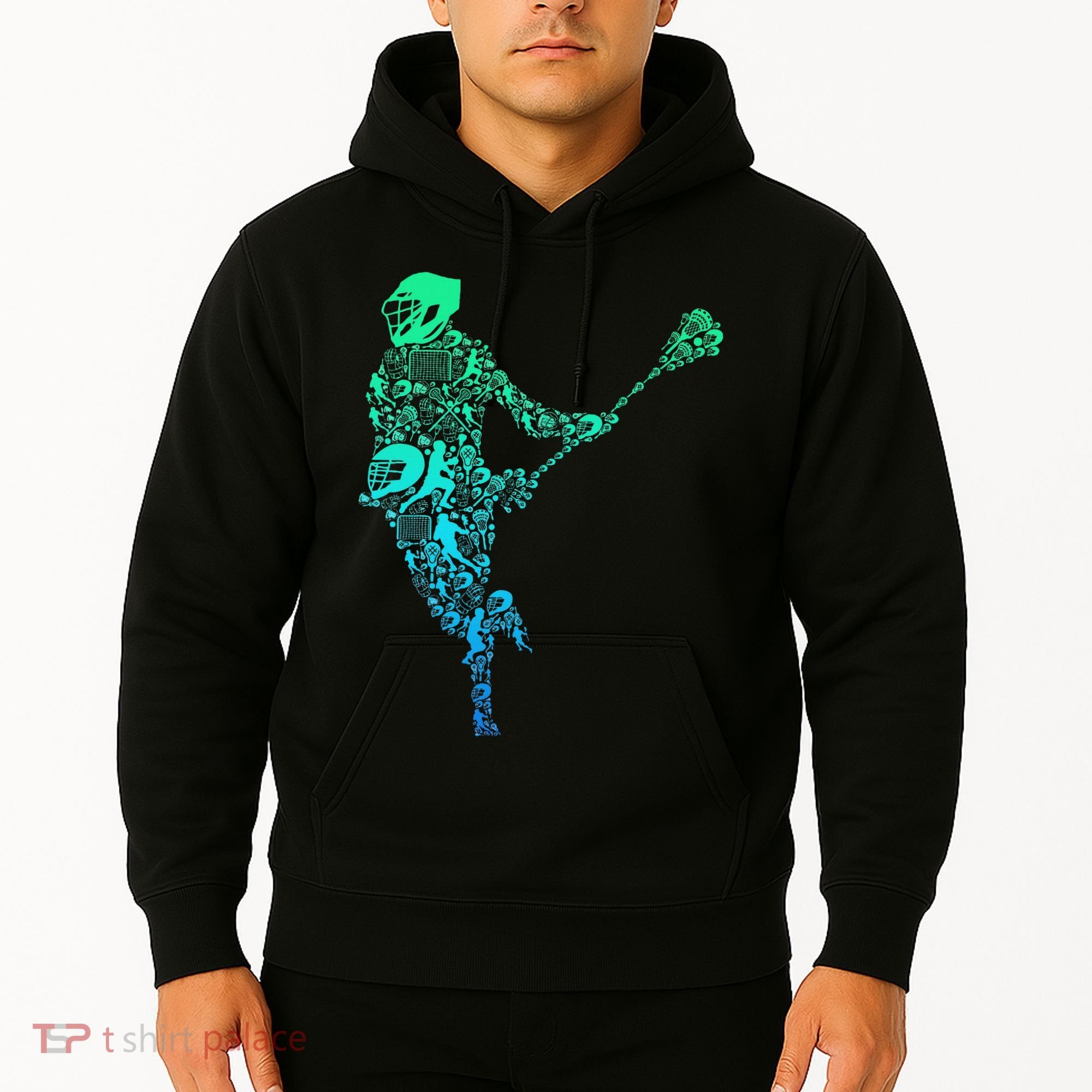 Lacrosse Player Hoodie