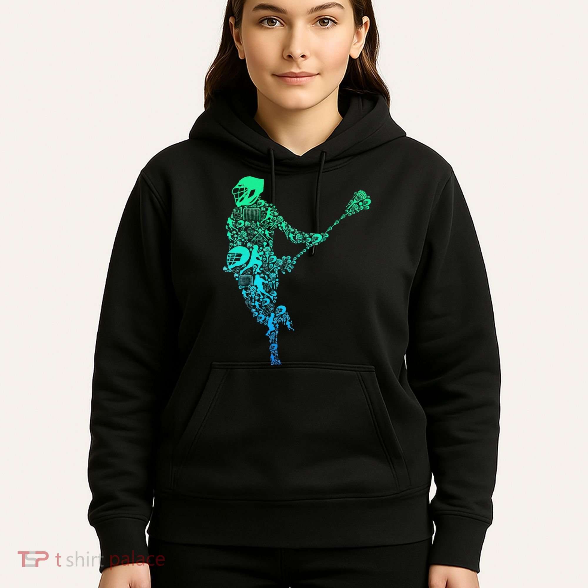 Lacrosse Player Hoodie