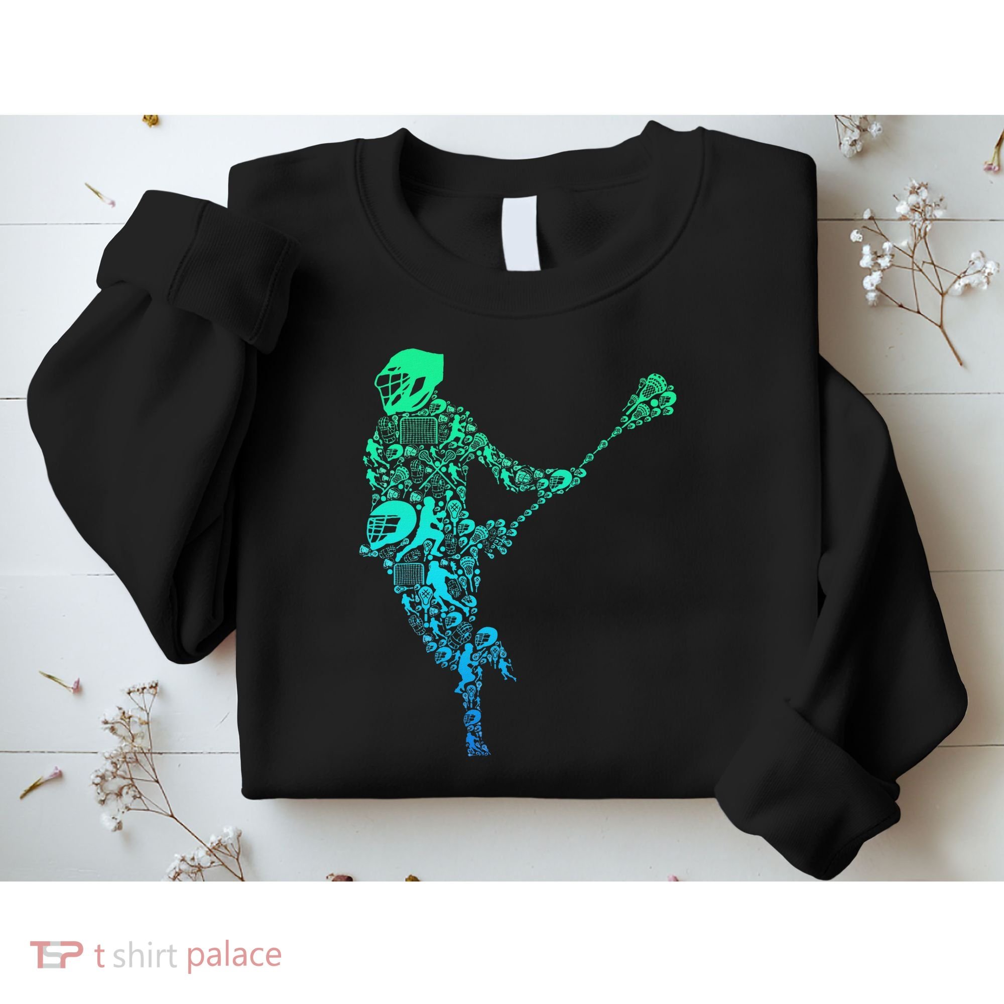 Lacrosse Player Sweatshirt