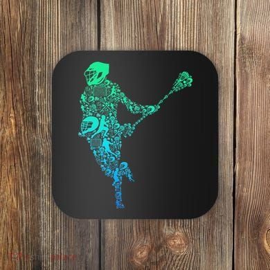 Lacrosse Player Coaster